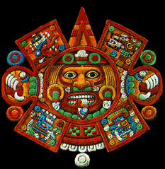 Aztec Sun Face